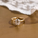 2 CT Emerald Pave Moissanite Engagement Ring