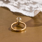 2 CT Emerald Pave Moissanite Engagement Ring
