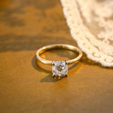 2 CT Emerald Pave Moissanite Engagement Ring