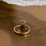 2 CT Emerald Pave Moissanite Engagement Ring