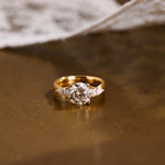 2 CT Emerald Pave Moissanite Engagement Ring