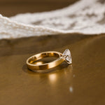 2 CT Emerald Pave Moissanite Engagement Ring
