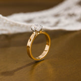 2 CT Emerald Pave Moissanite Engagement Ring