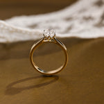 2 CT Emerald Pave Moissanite Engagement Ring