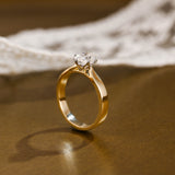 2 CT Emerald Pave Moissanite Engagement Ring