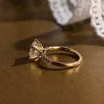 2 CT Emerald Pave Moissanite Engagement Ring