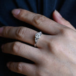 2 CT Emerald Pave Moissanite Engagement Ring