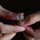 2 CT Emerald Pave Moissanite Engagement Ring