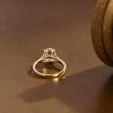 2 CT Emerald Pave Moissanite Engagement Ring