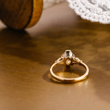 2 CT Emerald Pave Moissanite Engagement Ring