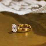 2 CT Emerald Pave Moissanite Engagement Ring