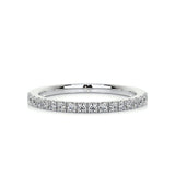 0.3 CT Round Half Eternity CVD EF/VVS Diamond Wedding Band 1