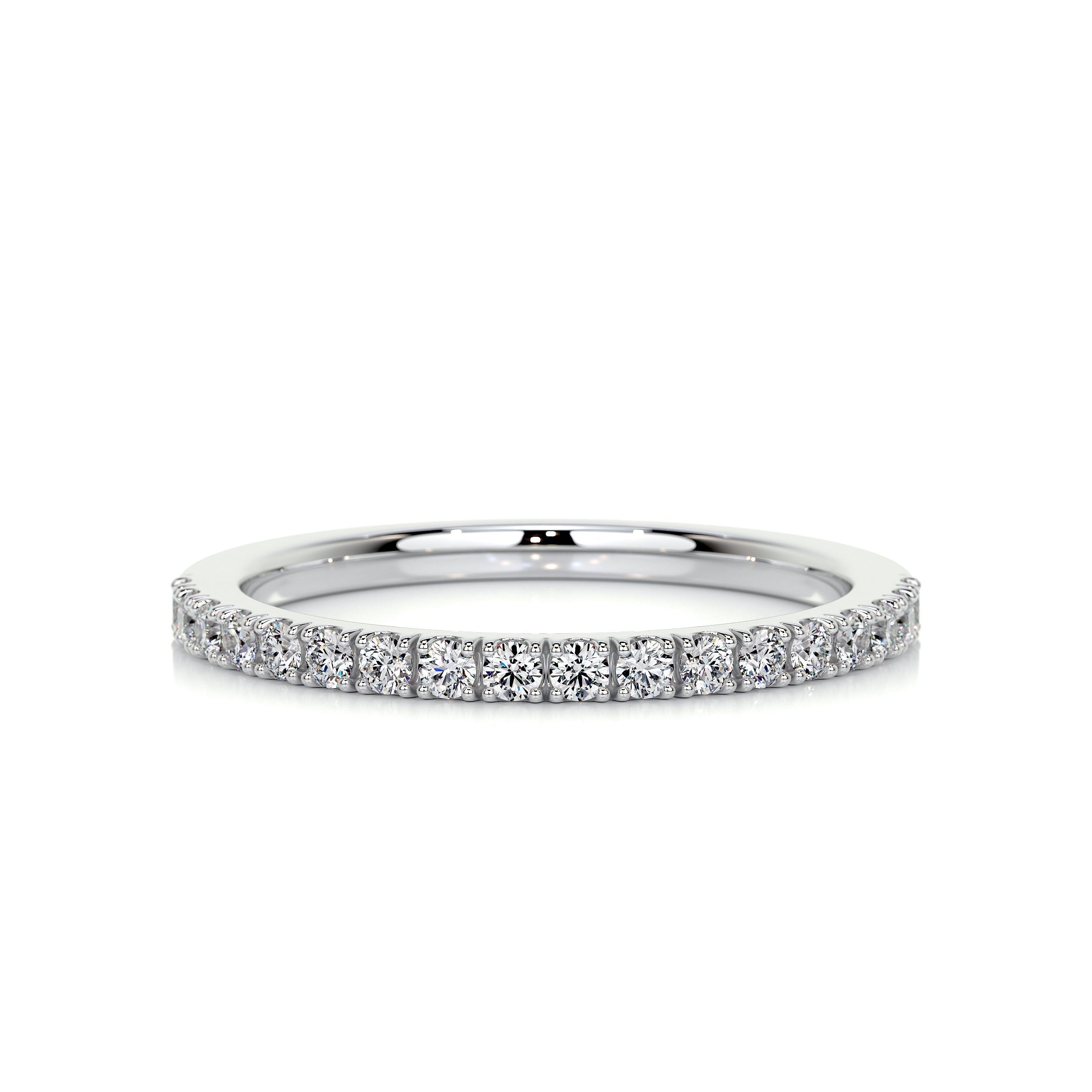 0.3 CT Round Half Eternity Lab Grown Diamond Wedding Band