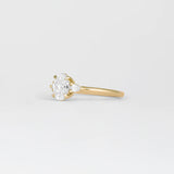 Oval Lab Grown Diamond Three Stone Engagement Ring