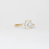 Oval Lab Grown Diamond Three Stone Engagement Ring