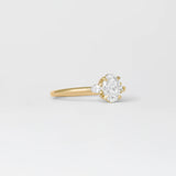 Oval Lab Grown Diamond Three Stone Engagement Ring