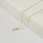 0.3 CT Pear Cut Solitaire Moissanite Necklace