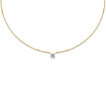 0.50 CT Round Solitaire Lab Grown Diamond Necklace