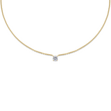 0.50 CT Round Solitaire Lab Grown Diamond Necklace