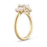 2.07 CT Oval Lab Grown Diamond Trilogy Ring