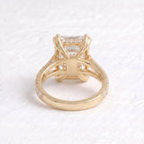 Beyonce – Inspired 7 Carat Emerald Cut Split Shank Lab Grown Diamond Engagement Ring