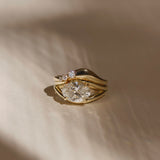 2 CT East-West Oval Split Shank Lab Grown Diamond Engagement Ring