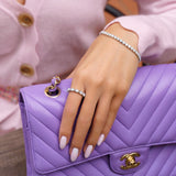 2 CT Pear Full Eternity Lab Grown Diamond Wedding Band