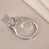 Princess Lab Grown Diamond Hidden Halo Style Engagement Ring