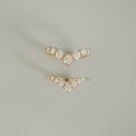 1.10 TCW Round Curved Moissanite Wedding Band