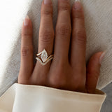 1.0 - 2.0 CT Marquise Shaped Lab Grown Diamond Soliatire Style Engagement Ring