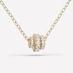 0.6 TCW Round Cut Multi Stone Moissanite Necklace