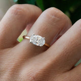 Oval Lab Grown Diamond Solitaire Engagement Ring