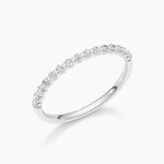 0.3 CT Round Half Eternity Lab Grown Diamond Wedding Band