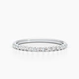 0.3 CT Round Half Eternity Lab Grown Diamond Wedding Band