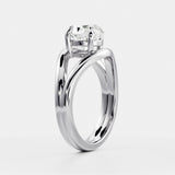 2 CT East-West Pear Split Shank Lab Grown Diamond Engagement Ring