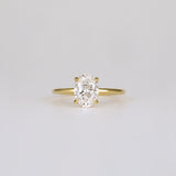 Oval Lab Grown Diamond Solitaire Engagement Ring
