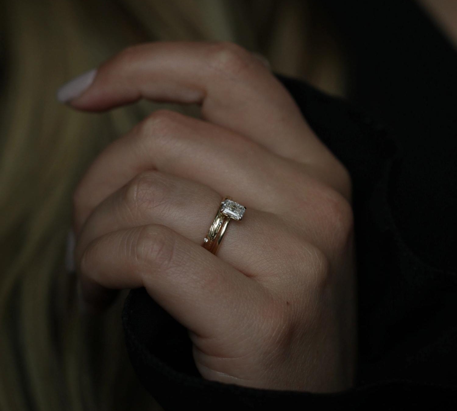 Radiant Solitaire Lab Grown Diamond Engagement Ring