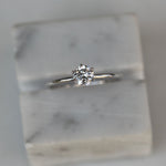 Round Solitaire Lab Grown Diamond Engagement Ring