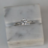 Round Solitaire Lab Grown Diamond Engagement Ring