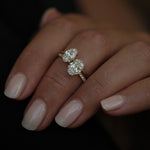 Oval Cut Pave Lab Grown Diamond Engagement Ring