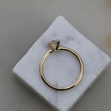 Cushion Solitaire Lab Grown Diamond Engagement Ring