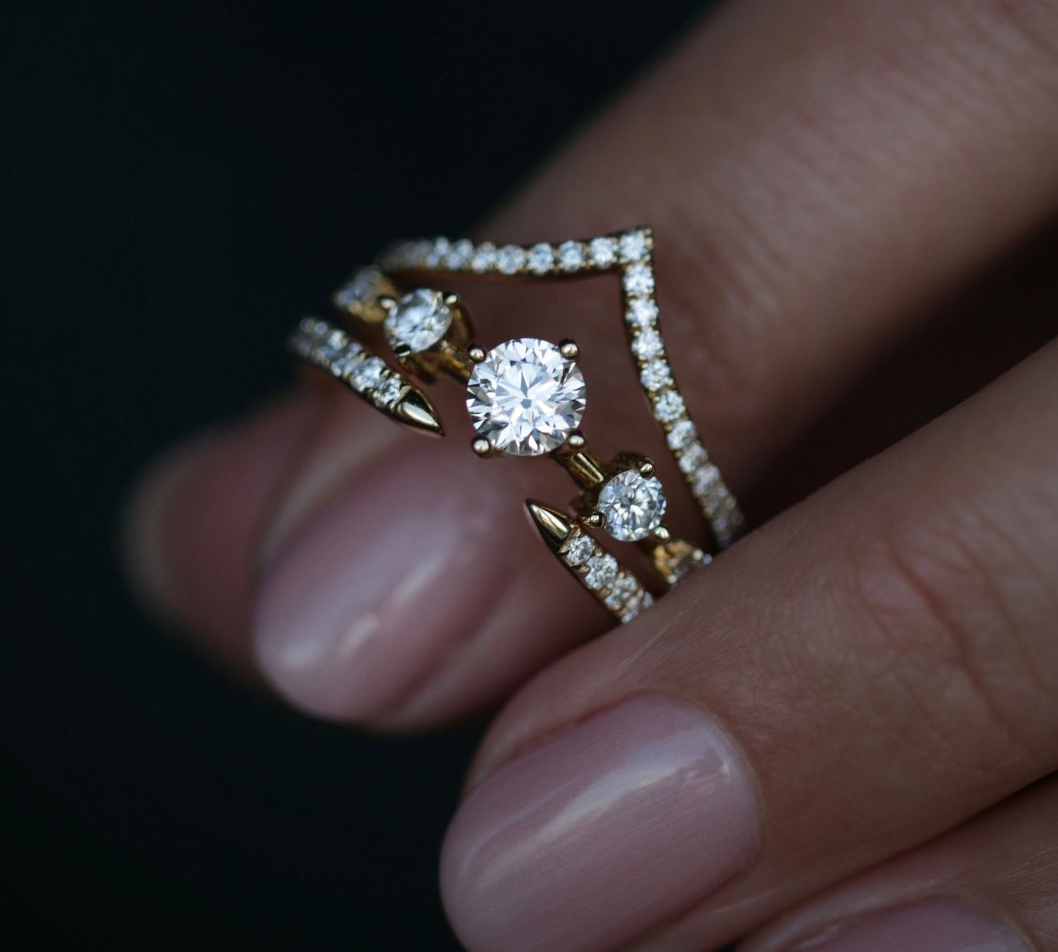 0.80 CT Round Dainty Lab Grown Diamond Wedding Band