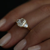 1.50 CT Radiant Three Stones Lab Grown Diamond Diamond Engagement Ring