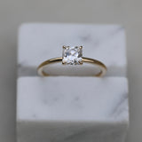 Cushion Solitaire Lab Grown Diamond Engagement Ring