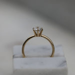 Round Solitaire Lab Grown Diamond Engagement Ring