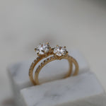 Round Cut Pave Lab Grown Diamond Engagement Ring