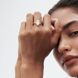 Stunning 1.5 CT Oval Moissanite Engagement Ring with Bezel Design