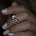Oval Cut Pave Lab Grown Diamond Engagement Ring