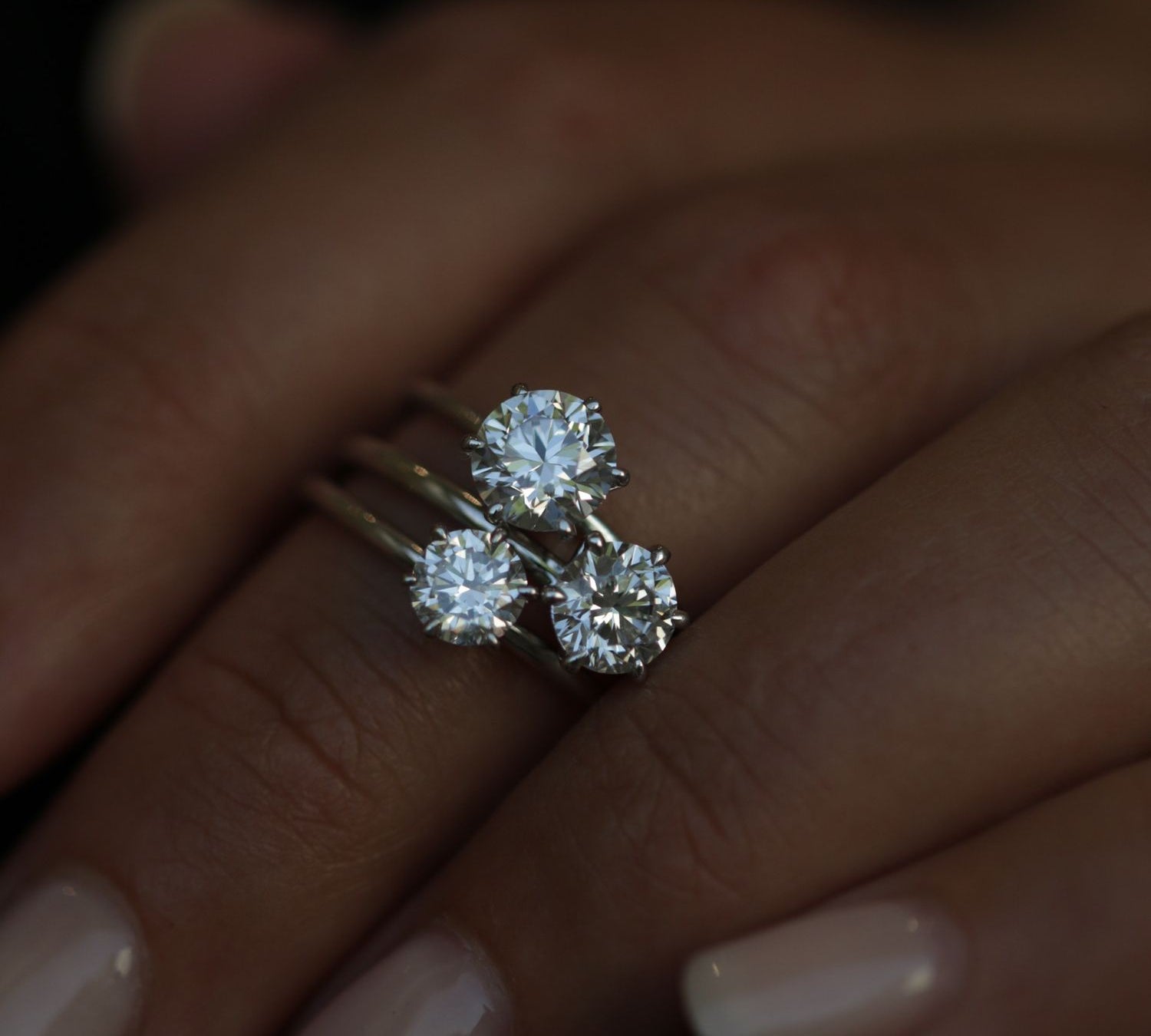 Round Solitaire Lab Grown Diamond Engagement Ring