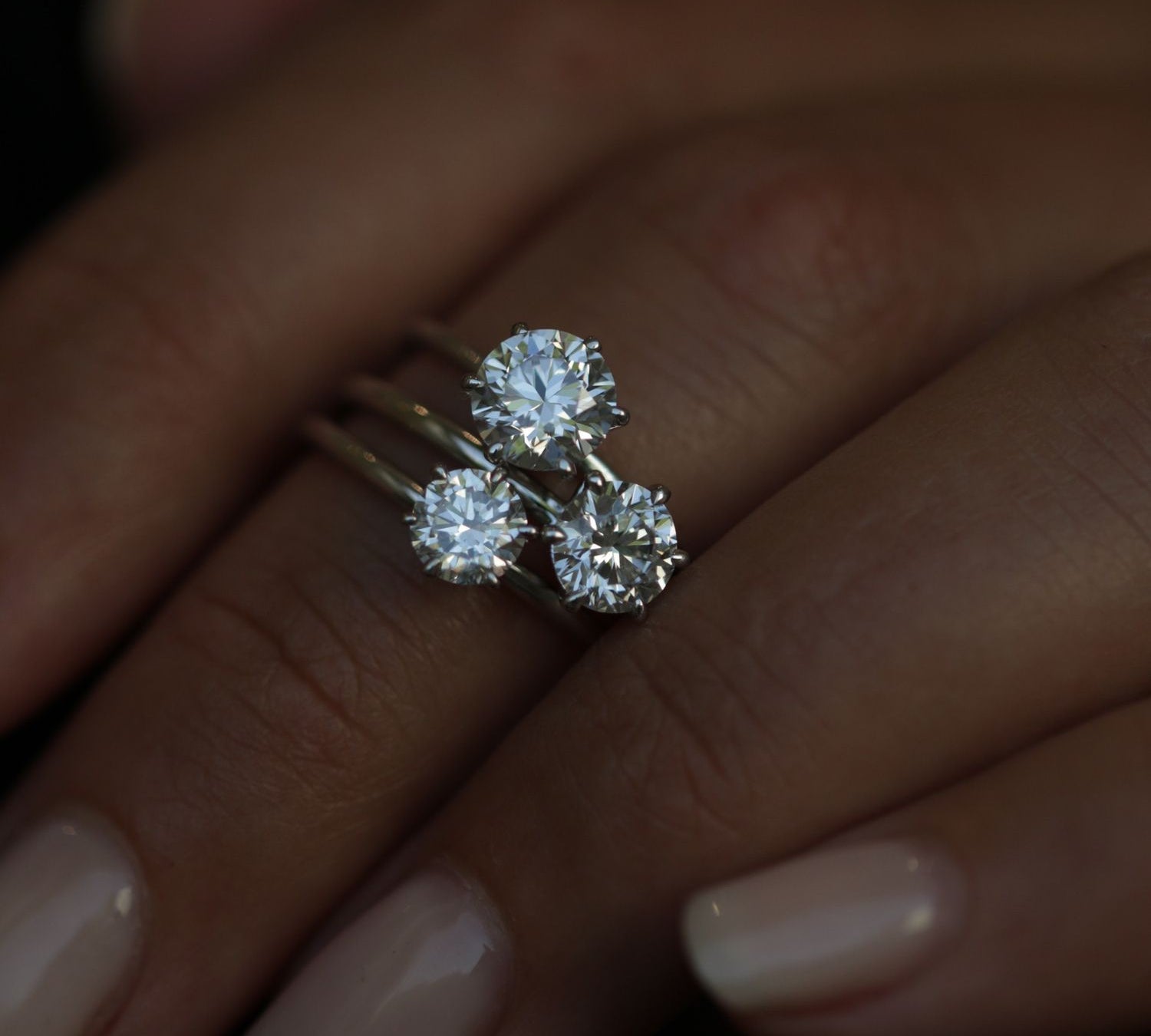 Round Solitaire Lab Grown Diamond Engagement Ring